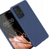 Silicone Case elastyczne silikonowe etui pokrowiec Samsung Galaxy A22 4G niebieski