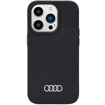 Etui Audi Silicone Case na iPhone 14 Pro Max 6.7" - czarne AU-LSRIP14PM-Q3/D1-BK