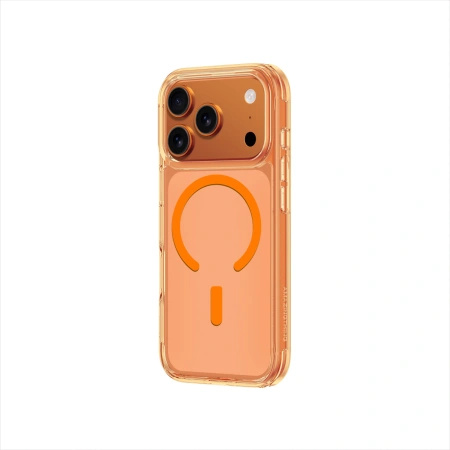 Etui AMAZINGTHING Minimal Mag na iPhone 17 Pro Max kompatybilne z MagSafe - pomarańczowe