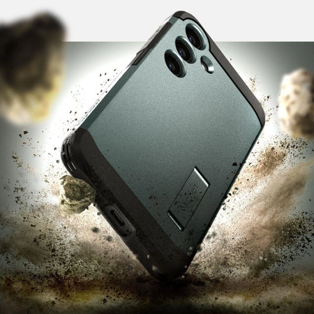 Etui Spigen Tough Armor na Samsung Galaxy S24 - ciemnozielone