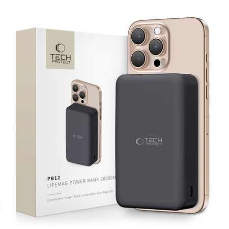 TECH-PROTECT POWERBANK PB12 LIFEMAG DO MAGSAFE 20000MAH DO IPHONE 12 13 14