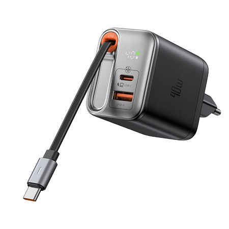 MCDODO SZYBKA ŁADOWARKA SIECIOWA ZASILACZ 3X USB-C PD USB GAN 40W KABEL 1M