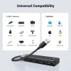 UGREEN HUB CM653 Z 4 PORTAMI USB-A I KABLEM ZASILAJĄCYM DO URZĄDZEŃ Z USB-A
