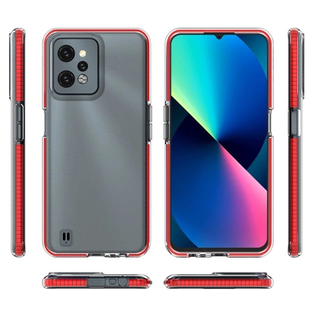 HURTEL SPRING CASE ETUI SILIKONOWE Z RAMKĄ DO REALME C31 POKROWIEC