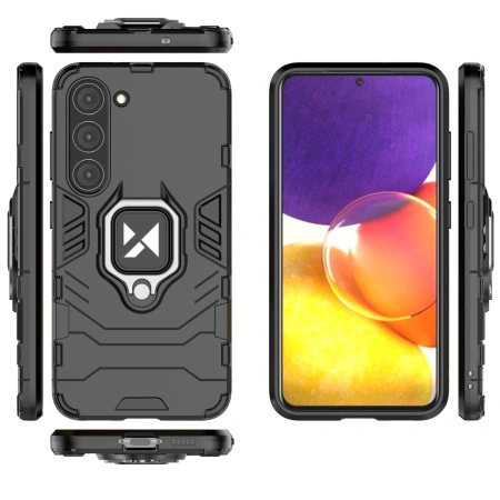 WOZINSKY POKROWIEC RING ARMOR DO SAMSUNG GALAXY S23 Z UCHWYTEM MAGNETYCZNYM