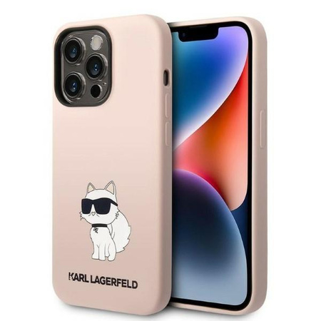 Karl Lagerfeld KLHCP14XSNCHBCP iPhone 14 Pro Max 6,7" hardcase różowy/pink Silicone Choupette