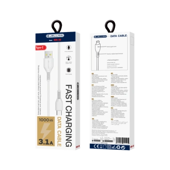JELLICO kabel KDS-30 USB-C 3.1A 1M Biały