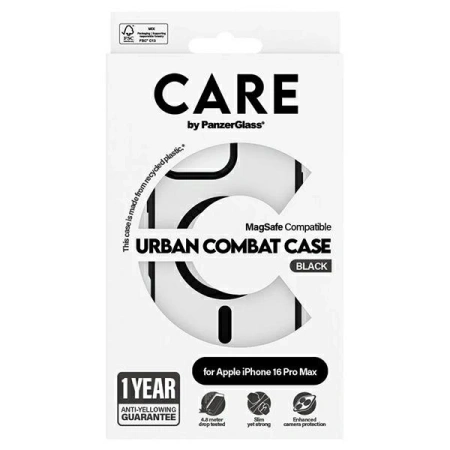 Etui CARE by PanzerGlass Flagship Urban Case z MagSafe na iPhone 16 Pro Max - przezroczyste