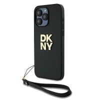 DKNY ETUI HARDCASE DO IPHONE 15 PRO MAX 6.7 Z UCHWYTEM WRIST STRAP LOGO