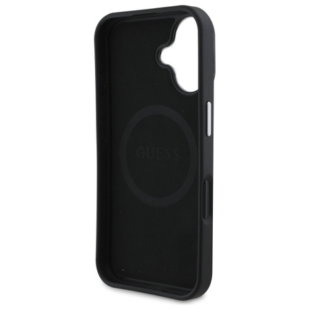 GUESS ETUI DO IPHONE 16 PLUS 6.7 HARDCASE Z DO MAGSAFE GRINED TRIANGLE