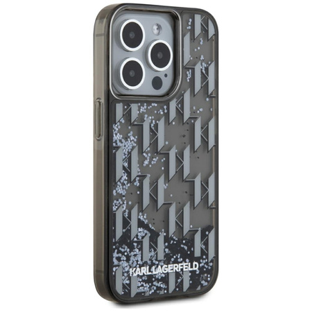 KARL LAGERFELD ETUI LIQUIDE GLITTER MONOGRAM GRADIENT DO IPHONE 15 PRO MAX