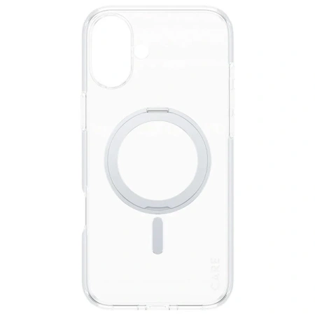 Etui CARE by PanzerGlass Feature Kickstand Case z MagSafe na iPhone 16 Plus - srebrne
