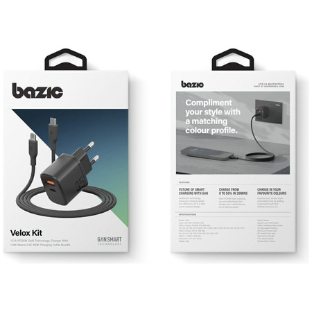 ENERGEA ŁADOWARKA SIECIOWA BAZIC GOPORT VELOX 35W DO USB-C LIGHTNING
