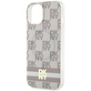 DKNY ETUI HARDCASE DO IPHONE 15 14 13 6.1 DO MAGSAFE CHECKERED MONO STRIPE