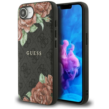 GUESS ETUI 4G FLOWERS DO MAGSAFE DO IPHONE 16E OCHRONA Z FUNKCJĄ