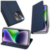 Etui do iPhone 15 Plus pokrowiec z klapką i portfelem Dux Ducis Skin Pro - niebieskie