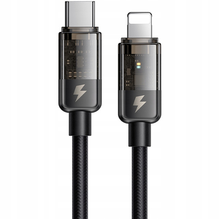 MCDODO KABEL USB-C LIGHTNING SZYBKIEGO ŁADOWANIA 36W DO IPHONE 13 14 2M LED