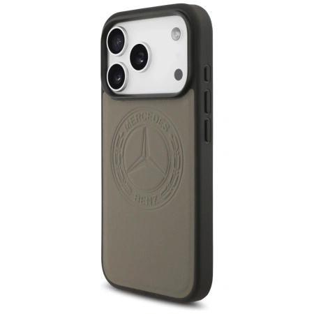 MERCEDES ETUI LEATHER VINTAGE LOGO MAGSAFE DO IPHONE 17 PRO LUKSUSOWE