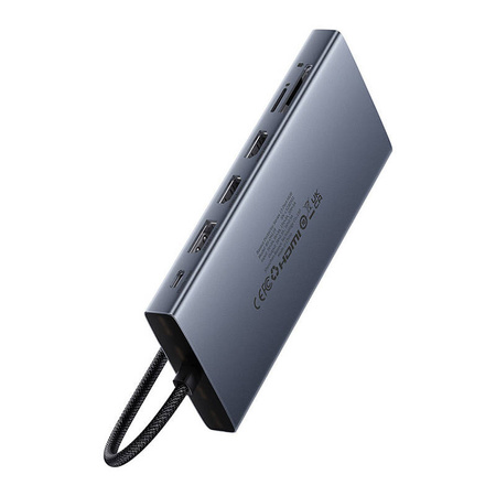 BASEUS HUB 13W1 USB-C DO HDMI DP VGA C USB PD RJ45 SD TF 3.5MM DO KOMPUTERA