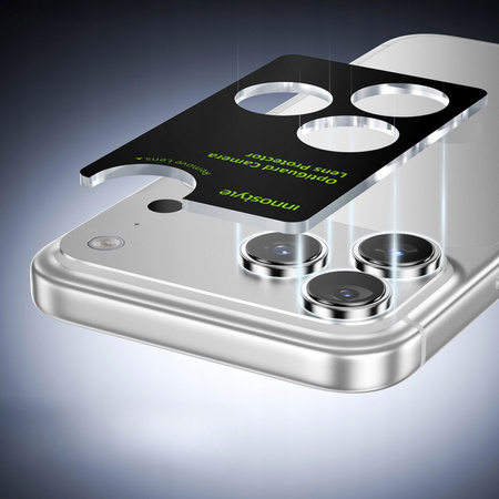 INNOSTYLE SZKŁO NA APARAT OCHRONA DO IPHONE 17 PRO / PRO MAX SREBNE