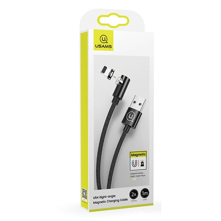 USAMS KABEL USB-A DO LIGHTNING 1M KĄTOWY MAGNETYCZNY DO TELEFONÓW APPLE