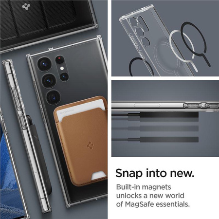 SPIGEN ULTRA HYBRID ONETAP RING MAGSAFE GALAXY S23 ULTRA BLACK