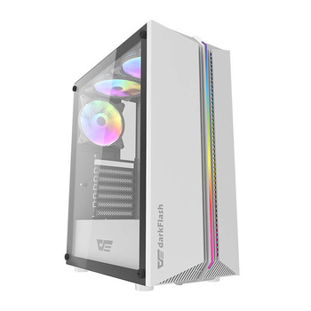 DARKFLASH OBUDOWA KOMPUTEROWA DK151 LED DO PC Z RGB WENTYLATORAMI I SZKŁEM