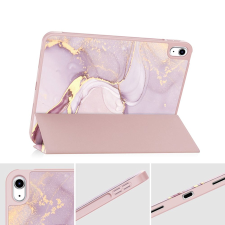 TECH-PROTECT ETUI CASE DO IPAD 10.9 10 2022 11 2025 MARBLE ŁATWE DO UŻYCIA