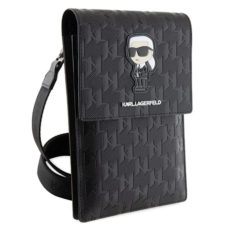 Karl Lagerfeld Torebka KLWBSAKHPKKczarny/black Saffiano Monogram Ikonik