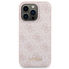 Zestaw Guess GUBPM5P14L4GEMGP iPhone14 Pro 6.1 hardcase + Powerbank 5000mAh MagSafe różowy/pink 4G Metal Logo