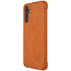 Nillkin Qin Leather etui skórzany pokrowiec z klapką portfel brązowe - samsung Galaxy A14