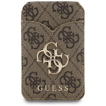 Portfel z lusterkiem Guess 4G Stand & Mirror Magsafe brązowy