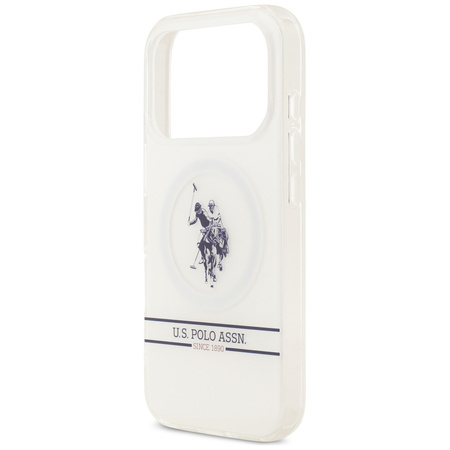 U.S. POLO ASSN. ETUI DH BOTTOM STRIPE LOGO DO IPHONE 17 PRO MAGSAFE
