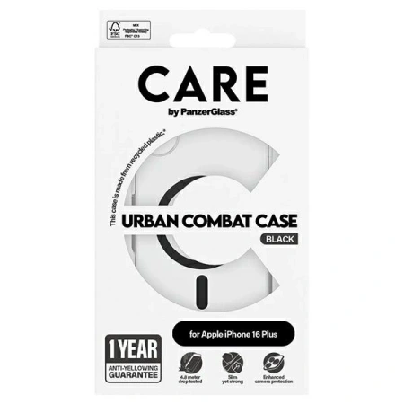 Etui CARE by PanzerGlass Flagship Case z MagSafe na iPhone 16 Plus - czarne