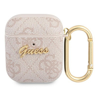 GUESS ETUI DO SŁUCHAWEK AIRPODS 1 2 4G SCRIPT METAL COLLECTION OCHRONNE