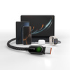 MCDODO KABEL USB-A USB-C SZYBKIE ŁADOWANIE PD 100W 1M LED CZARNY