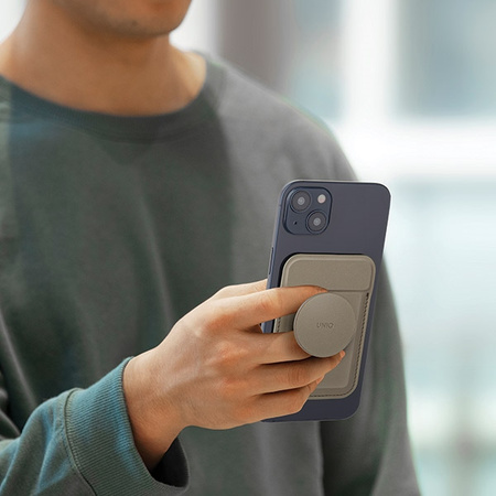 UNIQ FLIXA PORTFEL MAGNETYCZNY DO MAGSAFE IPHONE 12 13 Z PODPÓRKĄ NA KARTY