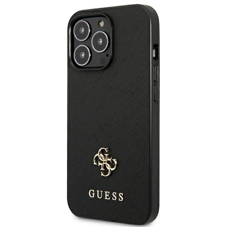 GUESS ETUI DO IPHONE 13 PRO 13 6,1 HARDCASE SAFFIANO Z MAŁYM LOGO METALOWYM