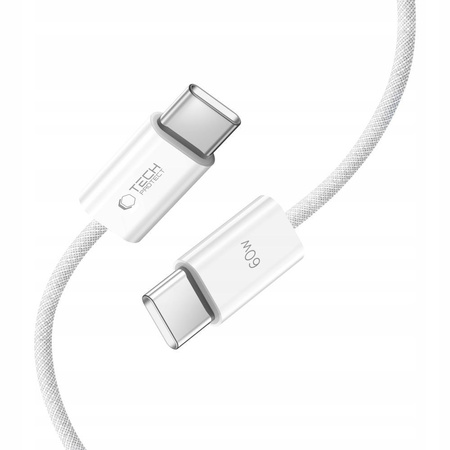 TECH-PROTECT KABEL USB TYPE-C DO ŁADOWANIA 60W 100CM Z GŁOŚNYM ŁADOWANIEM