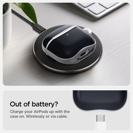 SPIGEN CLASSIC C1 ETUI DO APPLE AIRPODS 4 Z OCHRONĄ PRZED ZATRZASKAMI