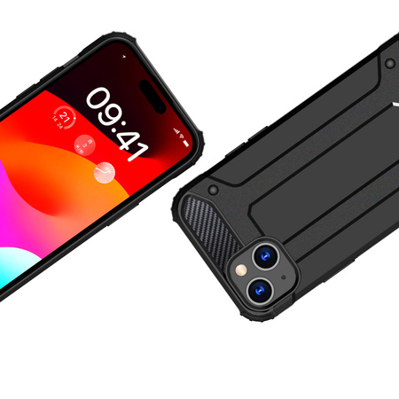 Pancerne etui do iPhone 15 Plus Hybrid Armor - niebieskie