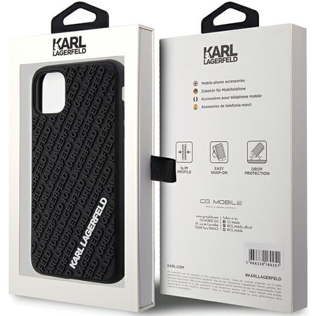 KARL LAGERFELD ETUI HARDCASE DO IPHONE 11 XR 6.1 3D RUBBER MULTI LOGO