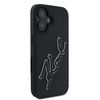 KARL LAGERFELD KLHCP16S3DRKSDLK POKROWIEC HARDCASE DO IPHONE 16 6.1 RUBBER