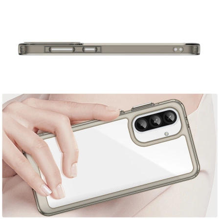 HURTEL ETUI CASE DO SAMSUNG GALAXY A26 Z ELASTYCZNĄ RAMKĄ PÓŁPRZEZROCZYSTE