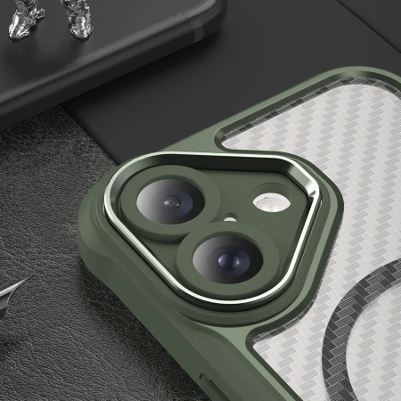HURTEL ETUI SILIKONOWE CASE POKROWIEC DO MAGSAFE IPHONE 16 ZIELONE LEADING