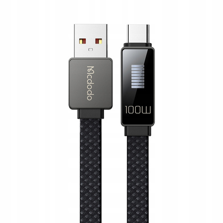 MCDODO KABEL USB-C SZYBKIE ŁADOWANIE DO SAMSUNG APPLE USB TYP C 100W 1M LED