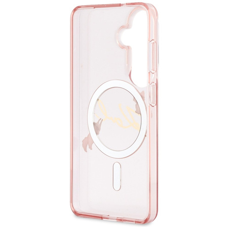 Etui Karl Lagerfeld IML KC Script        MagSafe do Samsung Galaxy S26 różowy
