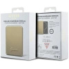 Powerbank indukcyjny Guess MagSafe Metal Script Logo 15W 5000mAh - złoty
