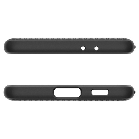 SPIGEN ETUI LIQUID AIR GALAXY S21+ PLUS MATTE BLACK OCHRONNE ANTYPOŚLIZGOWE