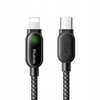 MCDODO KABEL USB-C LIGHTNING SZYBKIE ŁADOWANIE PD 36W 1M LED CZARNY